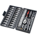 Kit com 46 Peças de Ferramentas Multifuncional com Maleta