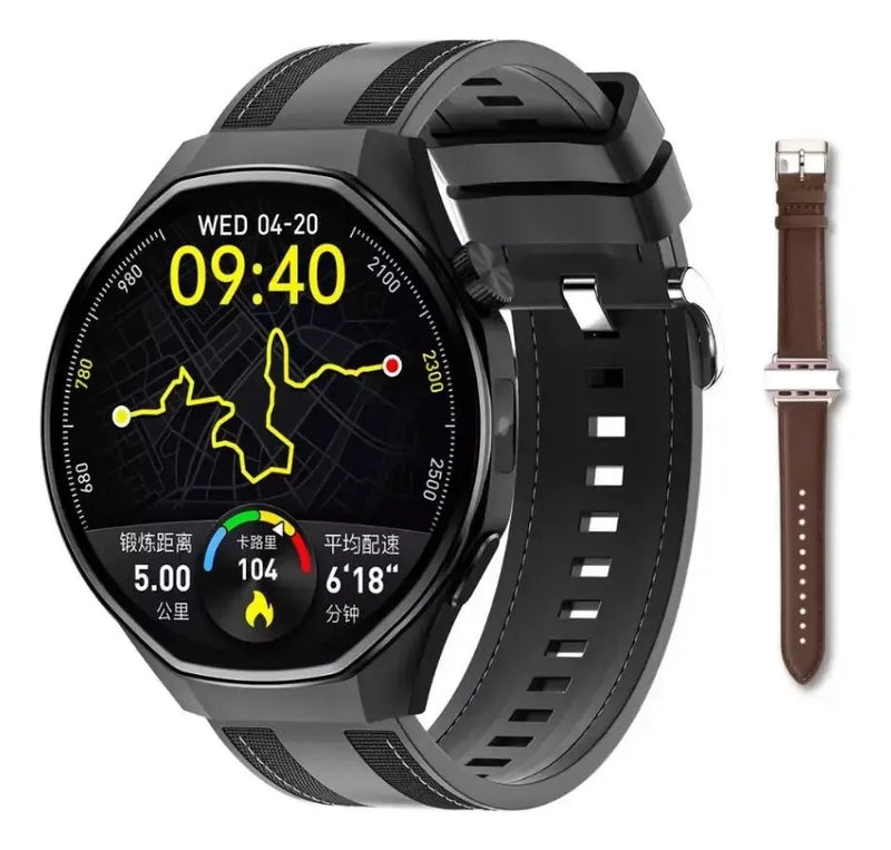 MoonWatch M9 GPS Strava — Tela AMOLED, IA Integrada e Rotas para Corrida e Bike