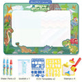 Tapete Mágico de Desenho com Água 100x80cm – Canetas Reutilizáveis e Moldes Educativos Montessori